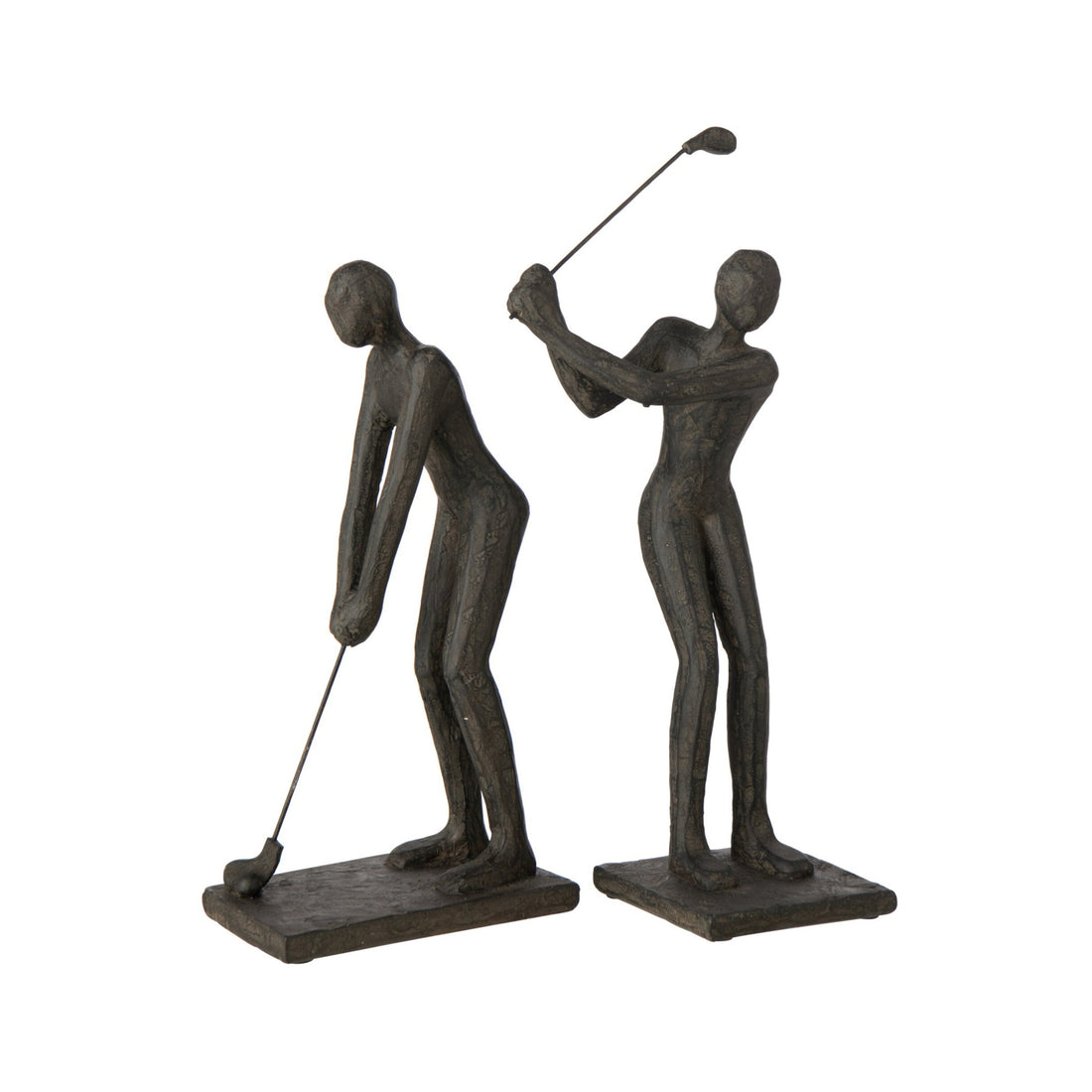 Golfer Polyresin Black Assortment By J-Line