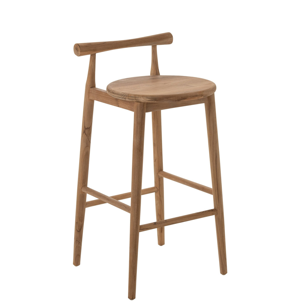 Bar Stool Teak Wood Natural J-Line