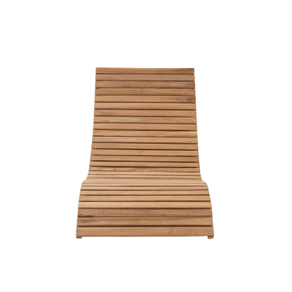 Sun Lounger Teak Wood Natural J-Line