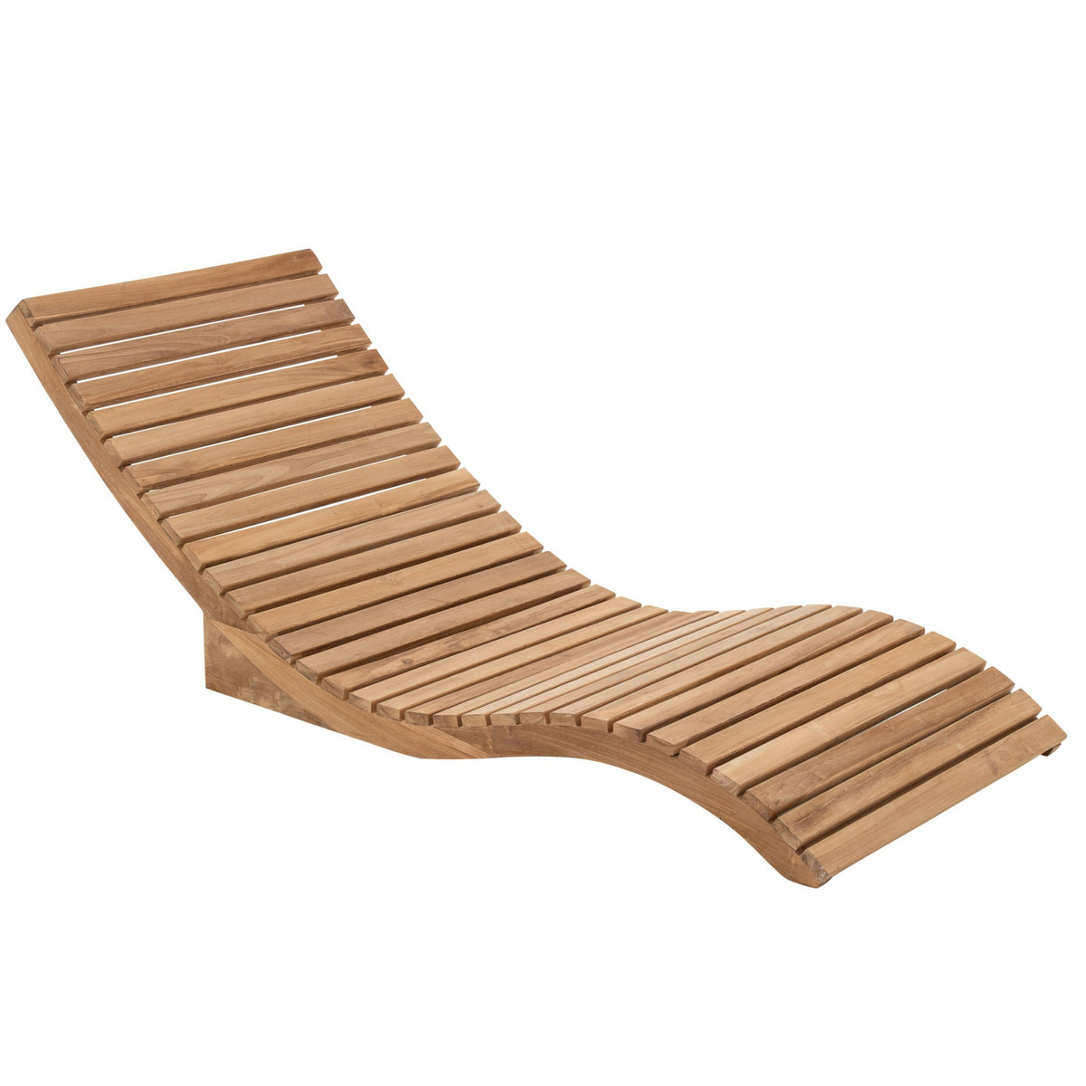 Sun Lounger Teak Wood Natural J-Line