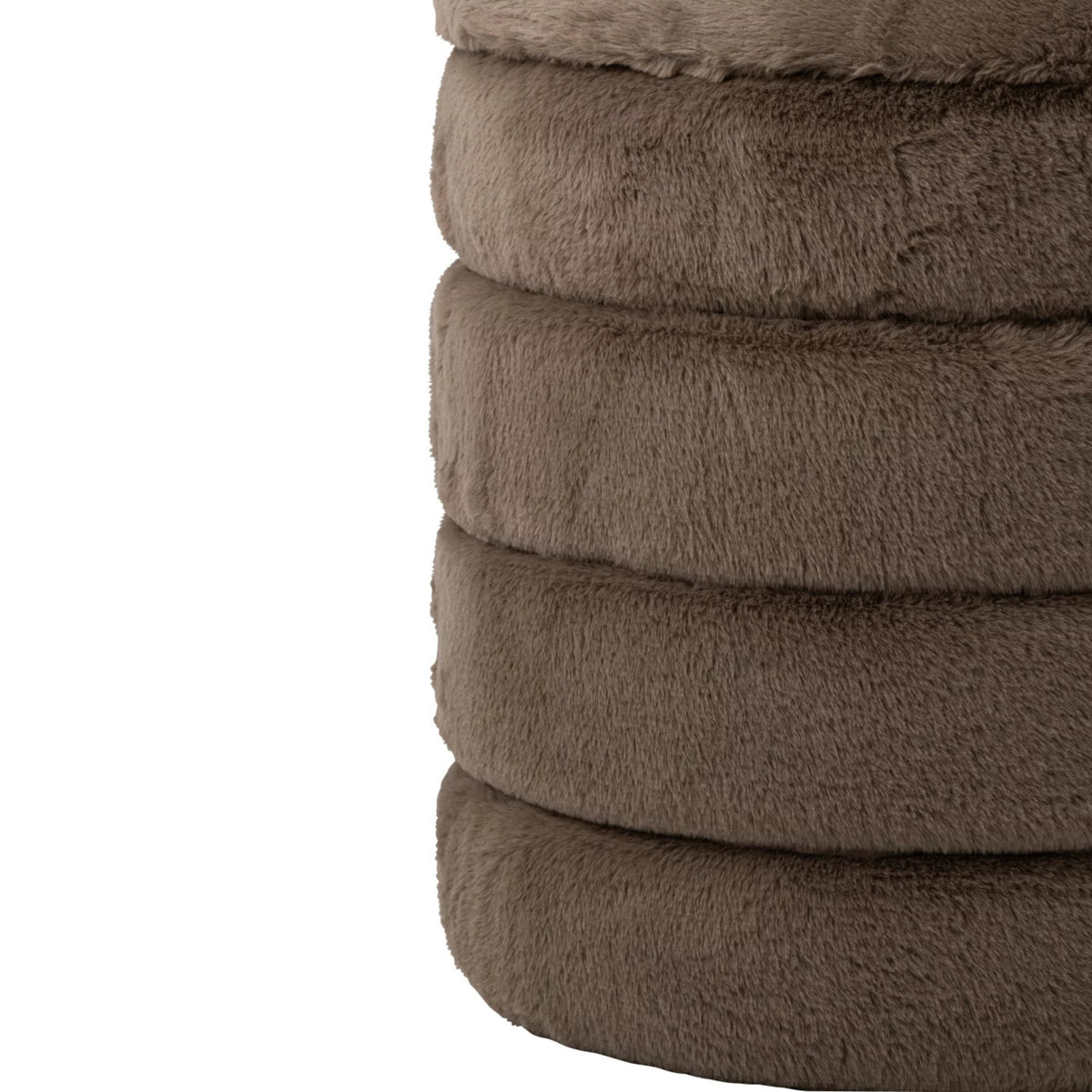 Pouf + Lid Mdf Taupe J-Line