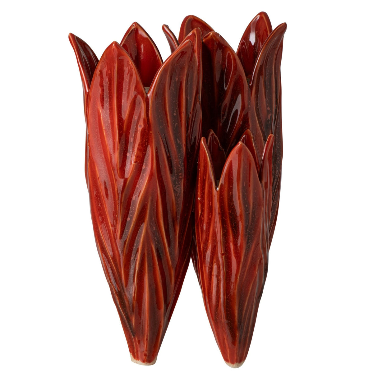Red Ceramic Vase J-Line