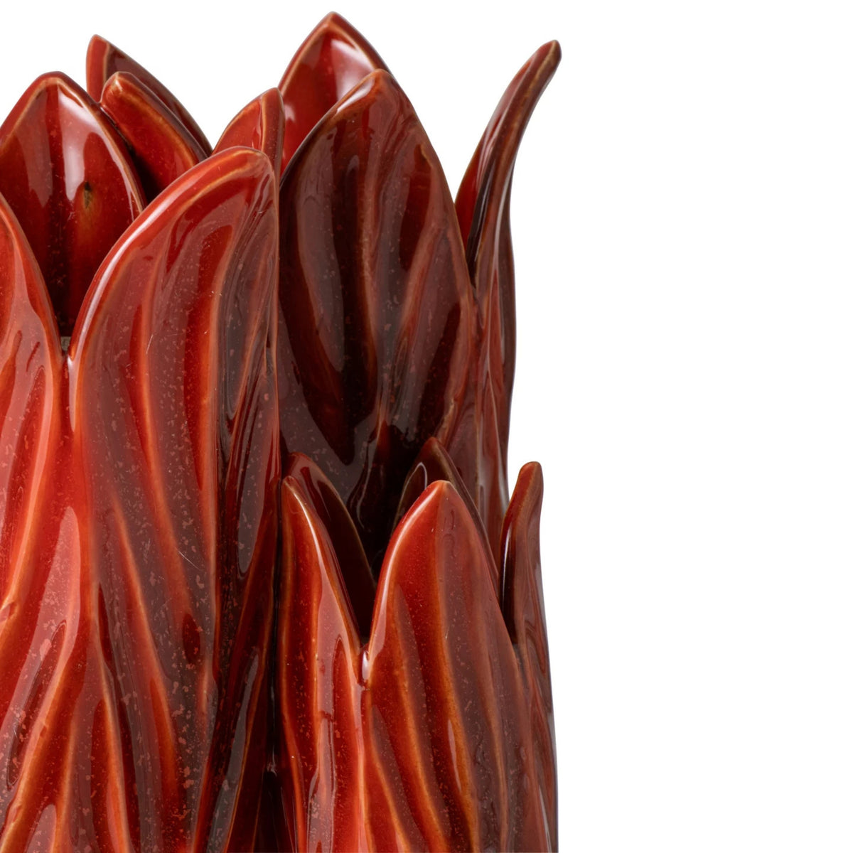 Red Ceramic Vase J-Line