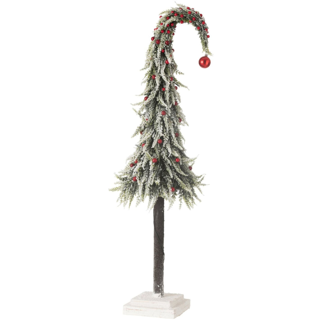 Christmas Tree Hat+LED Plastic Snow Green/Red Large H100cm J-Line
