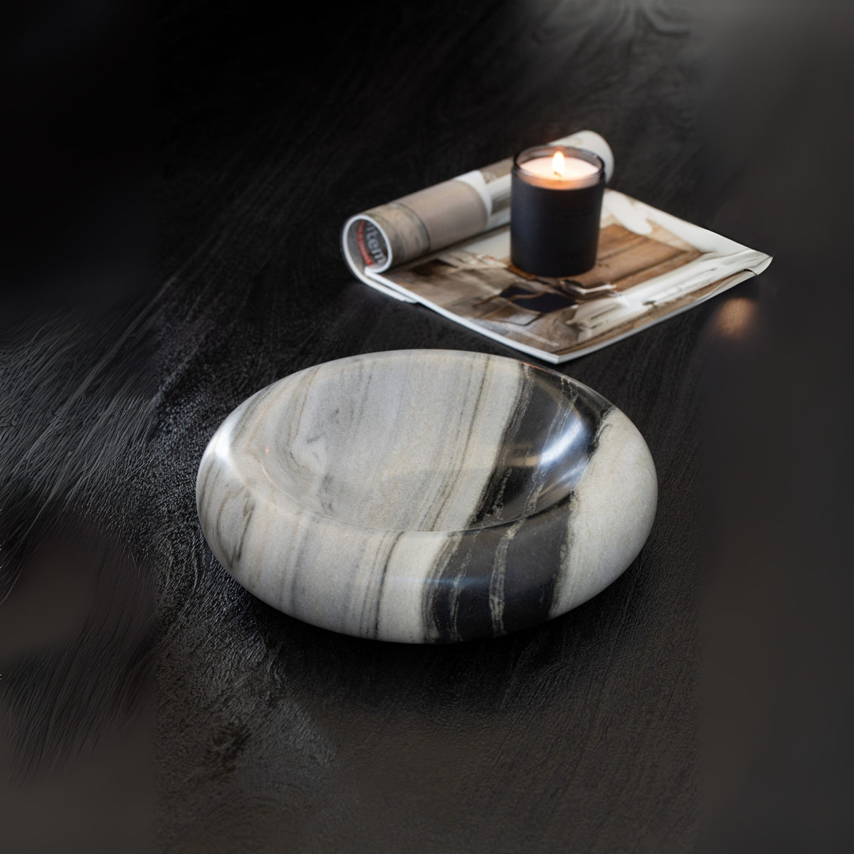 Bowl Marble Black/Light Grey Medium J-Line