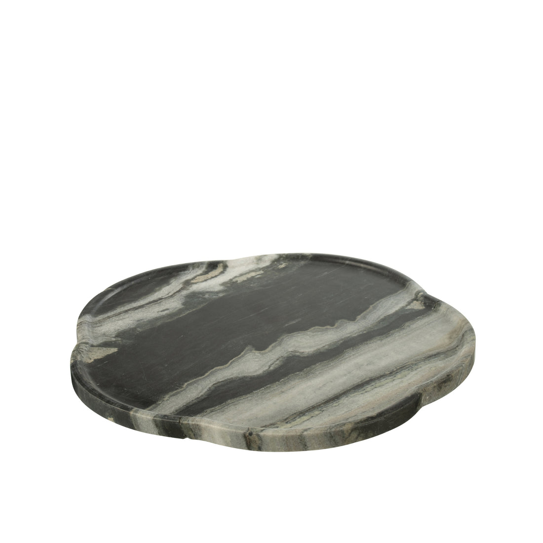 Rotating Tray Marble Black/Light Grey J-Line