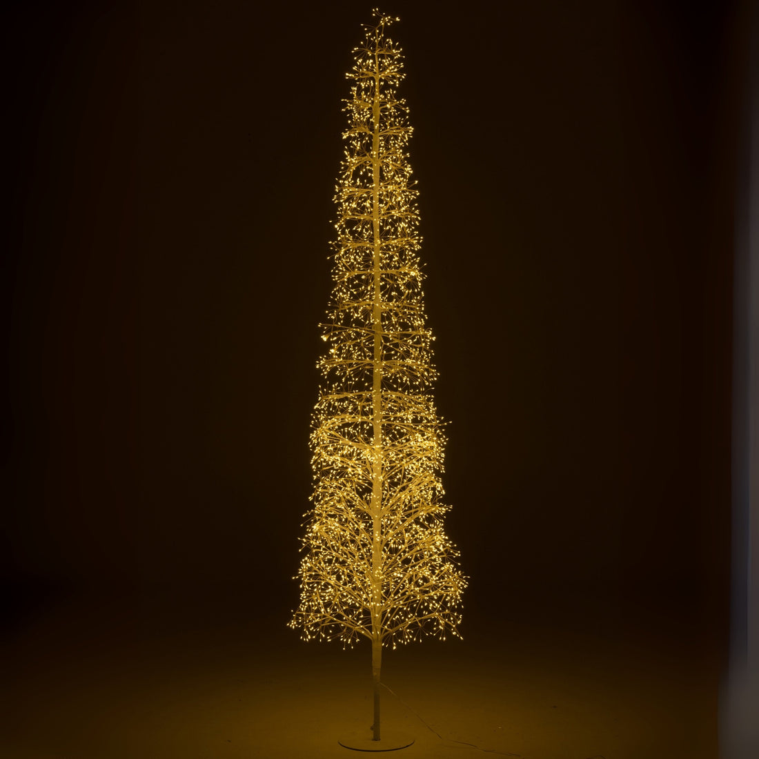 Christmas Tree Warm White LED Lights White Iron Extra Large H240cm J-Line