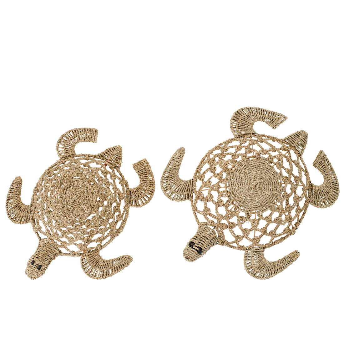 Set of 2 Wall Objects Turtle Seagrass Natural J-Line