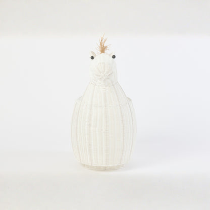 Plastic Horse Basket White J-Line