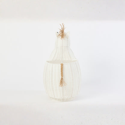 Plastic Horse Basket White J-Line