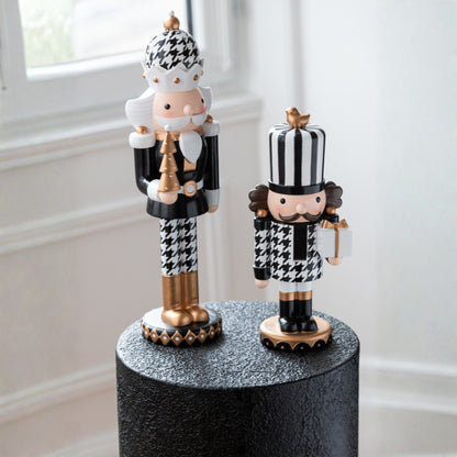 Nutcracker Pied-De-Poule Resin Multicolour Large H41cm J-Line