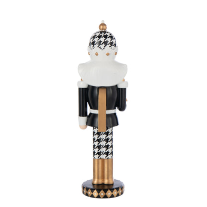 Nutcracker Pied-De-Poule Resin Multicolour Large H41cm J-Line