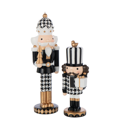 Nutcracker Pied-De-Poule Resin Multicolour Large H41cm J-Line