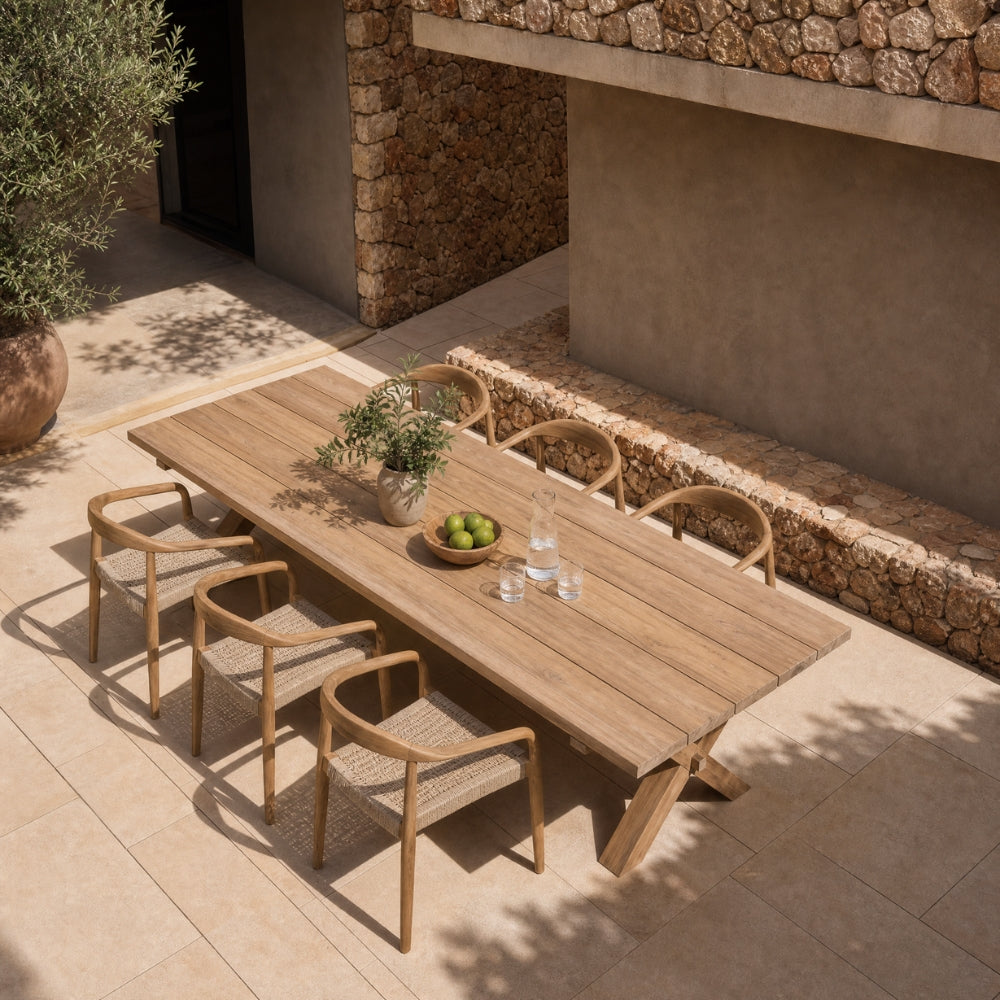 MUST Living Outdoor Dining Chair Santiago Teak Wood