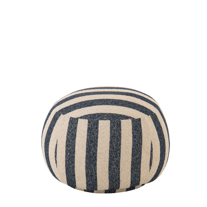 Pouf Striped Blue/Off-White J-Line