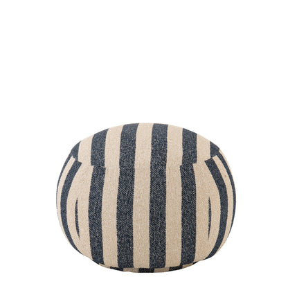 Pouf Striped Blue/Off-White J-Line