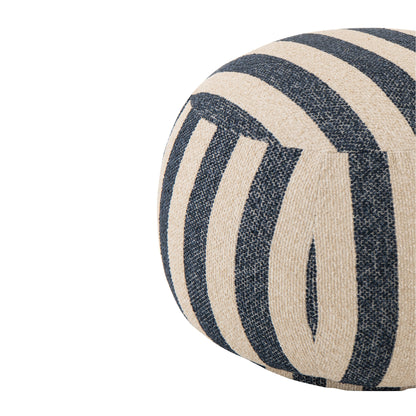 Pouf Striped Blue/Off-White J-Line