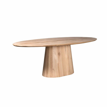 Riga Dining Table Natural Oak Oval 210cm Starfurn