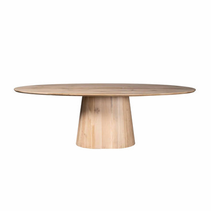 Riga Dining Table Natural Oak Oval 210cm Starfurn