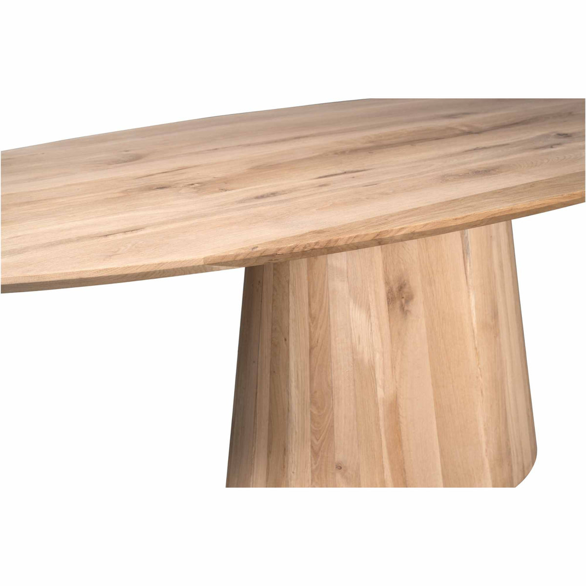 Riga Dining Table Natural Oak Oval 240cm Starfurn