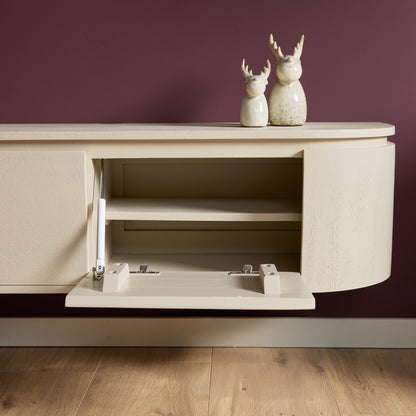 Floating TV Stand Ambiance Natural Mango Wood 120cm Starfurn