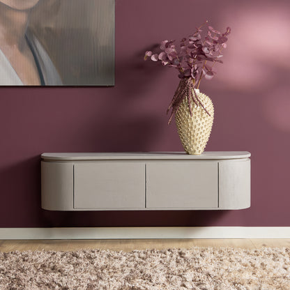 Floating TV Stand Ambiance Natural Mango Wood 120cm Starfurn
