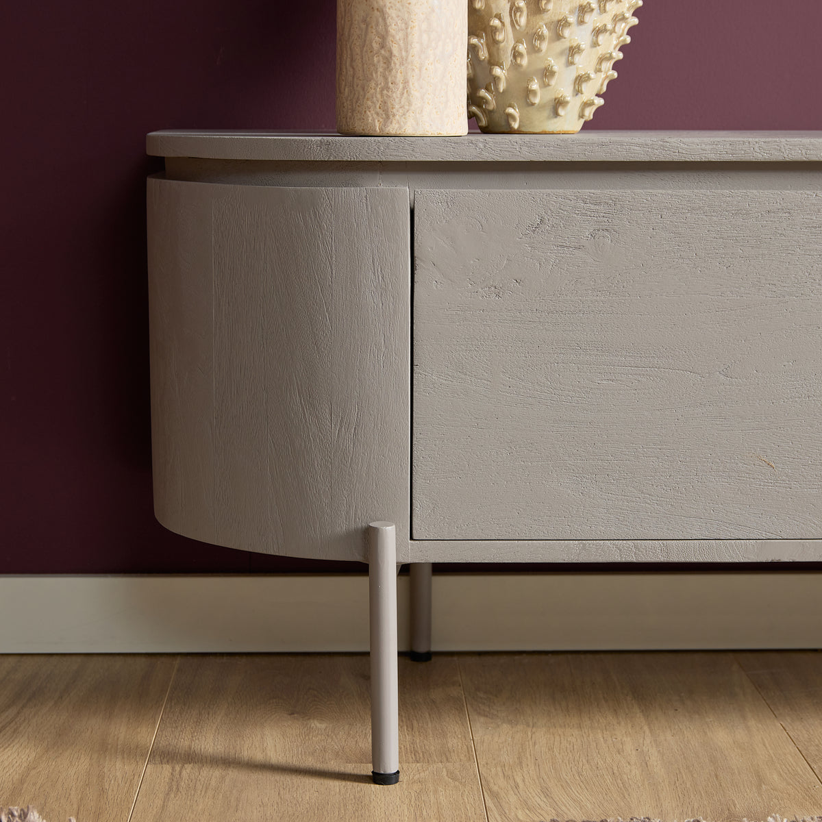 Floating TV Stand Ambiance Natural Mango Wood 120cm Starfurn
