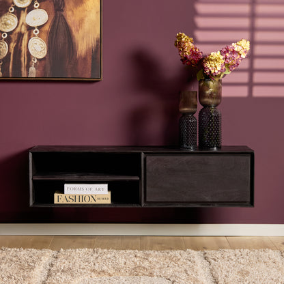 Floating TV Stand Ambiance Natural Mango Wood 120cm Starfurn