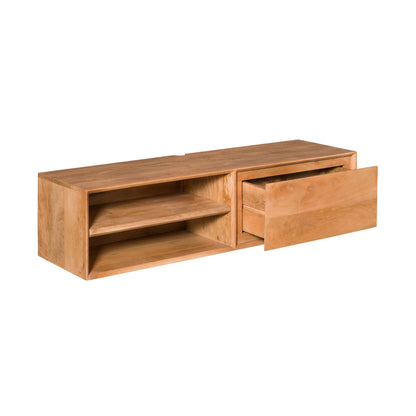 Floating TV Stand Ambiance Natural Mango Wood 120cm Starfurn