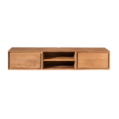 Floating TV Stand Ambiance Natural Mango Wood 160cm Starfurn