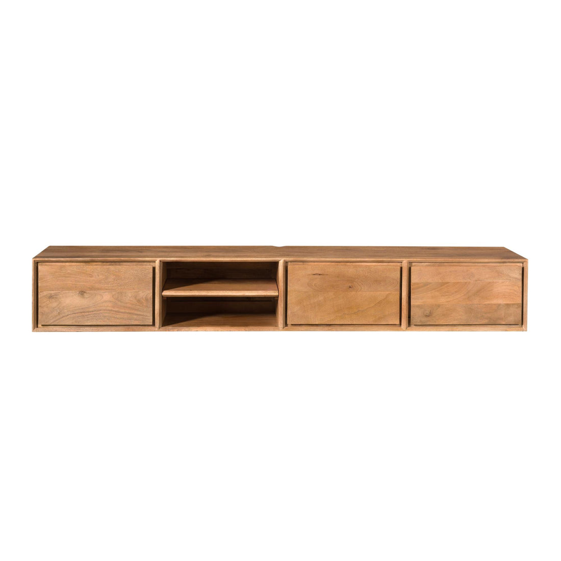 Floating TV Stand Ambiance Natural Mango Wood 200cm Starfurn