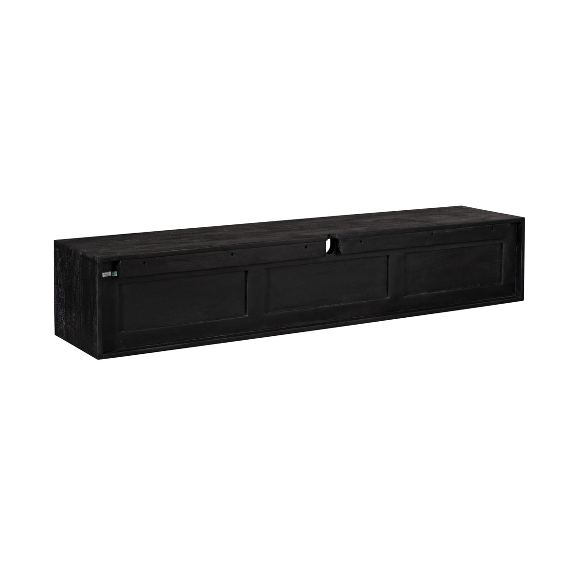 Floating TV Stand Ambiance Mango Wood Black 160cm Starfurn