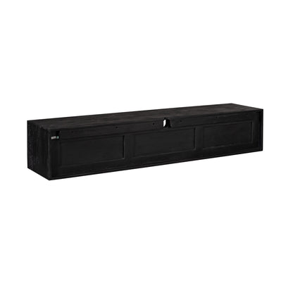 Floating TV Stand Ambiance Mango Wood Black 160cm Starfurn