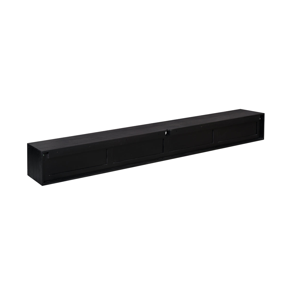 Floating TV Stand Ambiance Mango Wood Black 280cm Starfurn