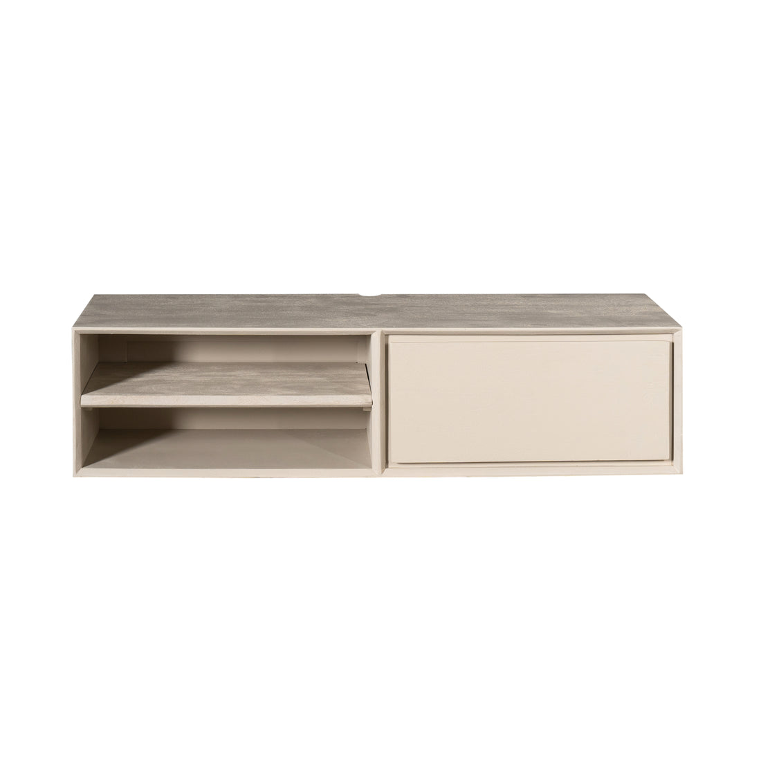 Floating TV Stand Ambiance Mango Wood Sand 120cm Starfurn