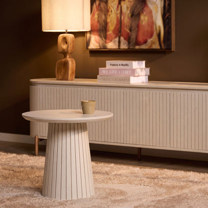 Coffee Table Solana Mango Wood Sand 50cm Starfurn