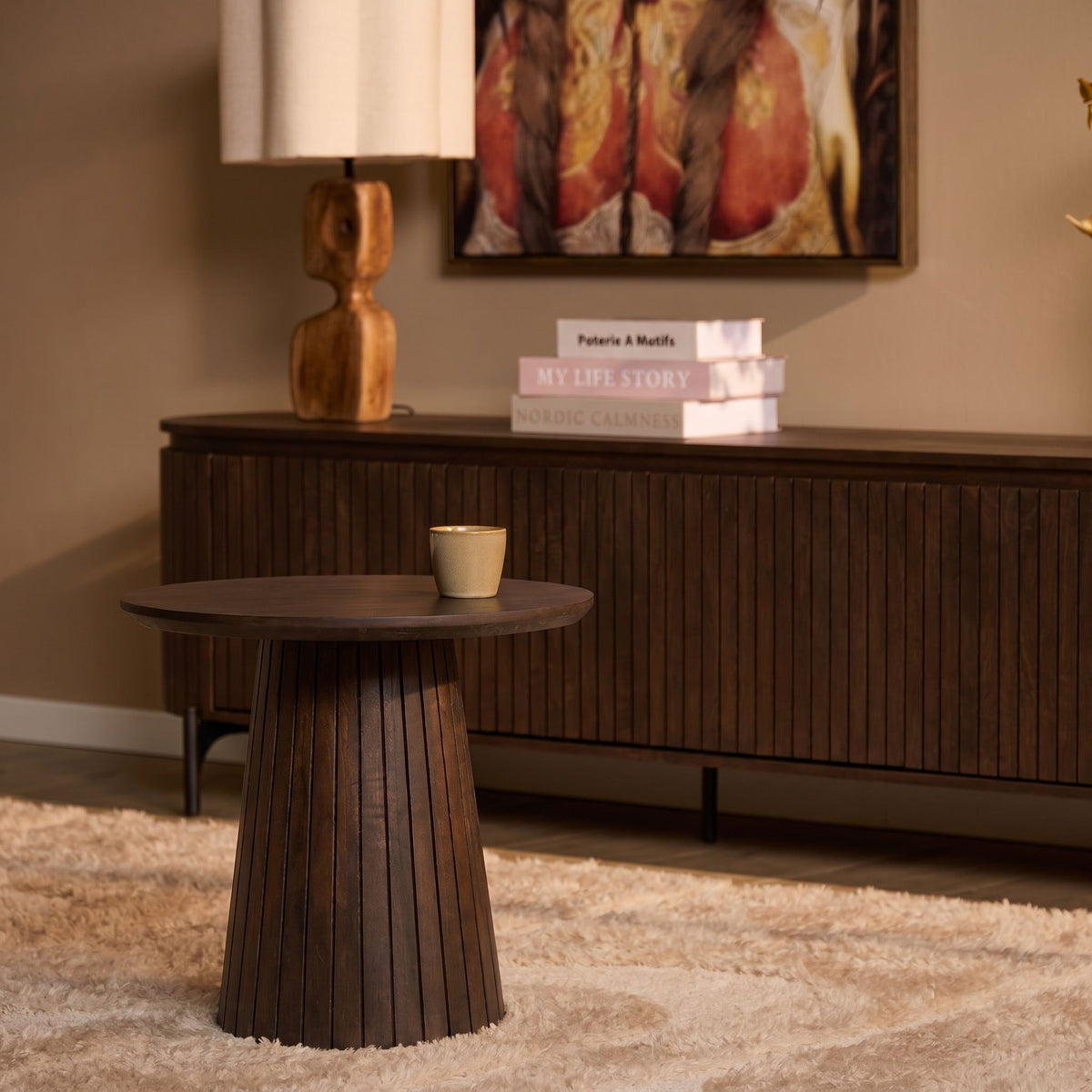 Coffee Table Solana Mango Wood Brown 50cm Starfurn