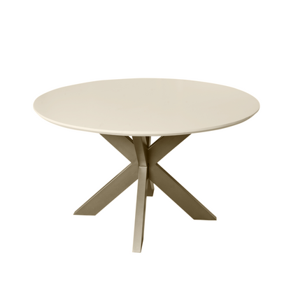 Madison Mango Wood Sand Dining Table Round 110cm Starfurn