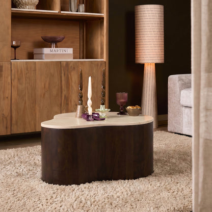 Coffee Table Lovi Mango Wood Brown 77cm Starfurn