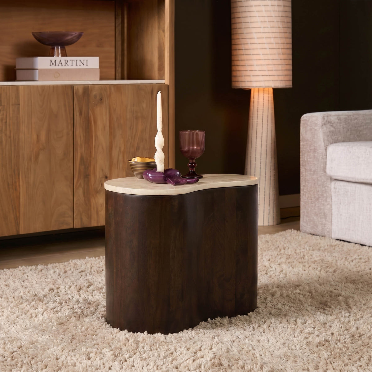 Coffee Table Lovi Mango Wood Brown 50cm Starfurn