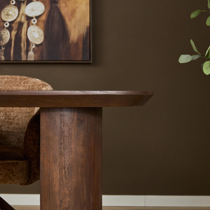 Maré Mango Wood Dining Table Brown 240cm Starfurn