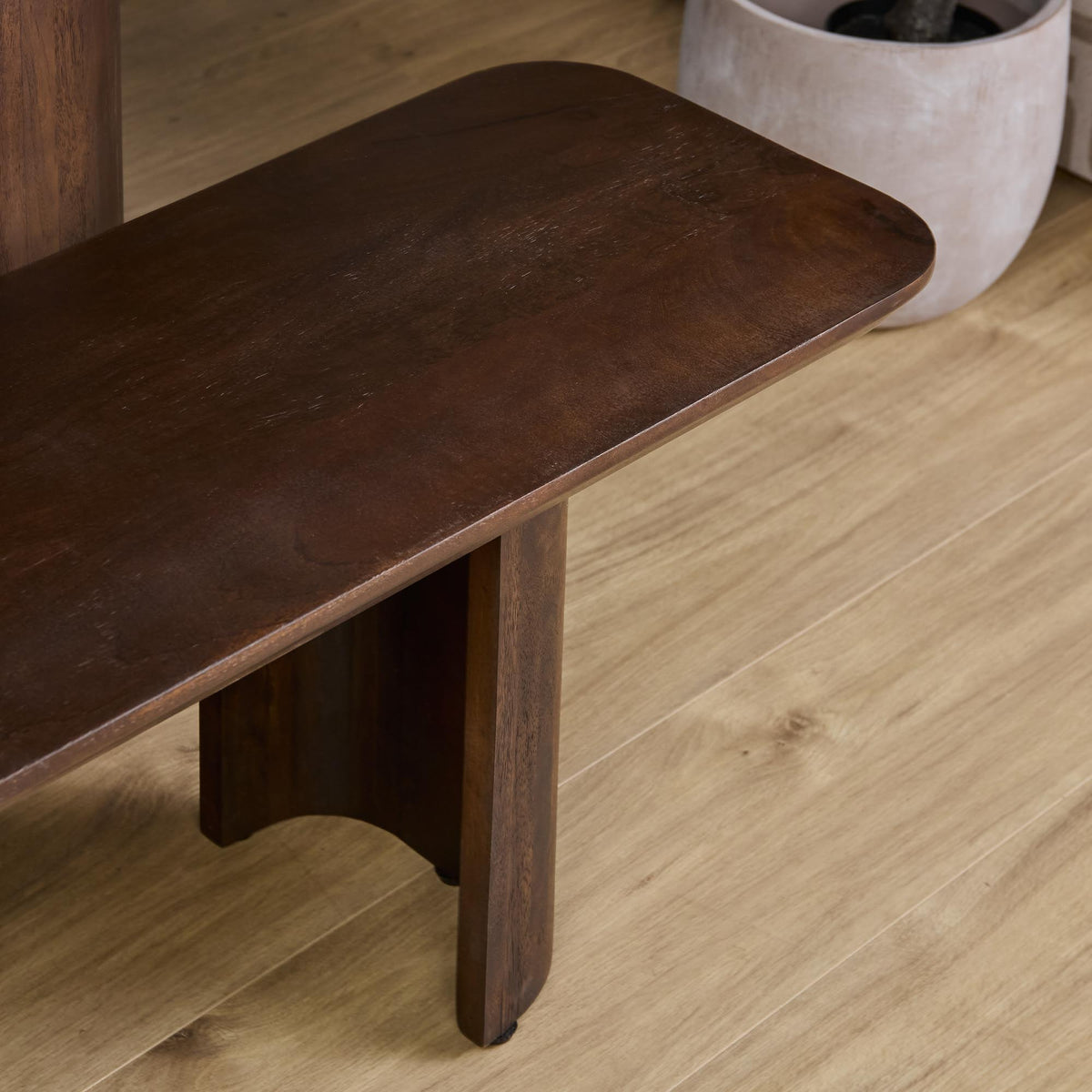 Maré Mango Wood Brown Dining Room Bench 280cm Starfurn
