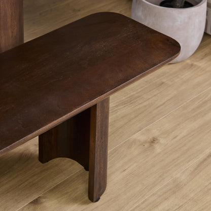 Maré Mango Wood Brown Dining Room Bench 280cm Starfurn