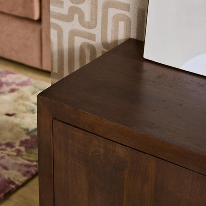Brussels Mango Wood Sideboard Brown 3 Doors 150cm Starfurn