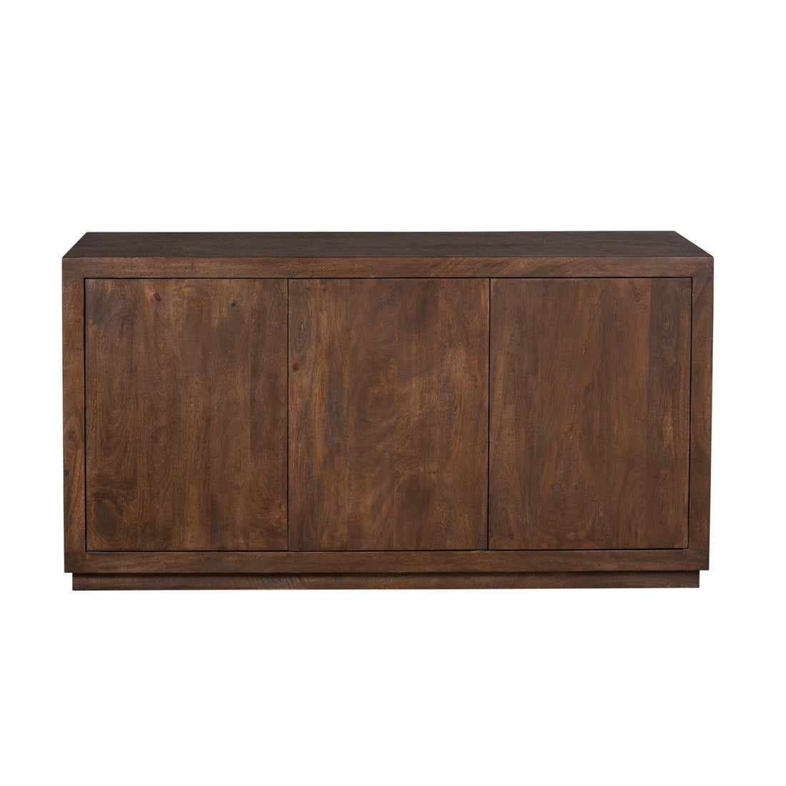Brussels Mango Wood Sideboard Brown 3 Doors 150cm Starfurn