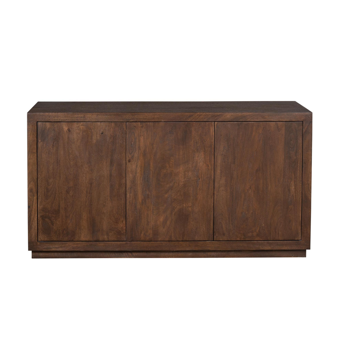 Brussels Mango Wood Sideboard Brown 3 Doors 150cm Starfurn