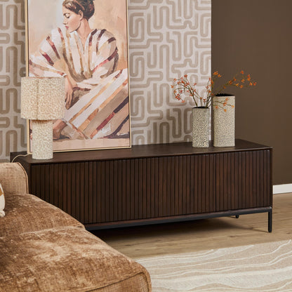 TV Stand Madison Mango Wood Brown 165cm Starfurn