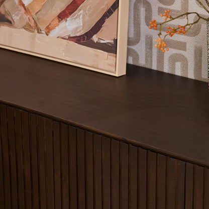 TV Stand Madison Mango Wood Brown 165cm Starfurn