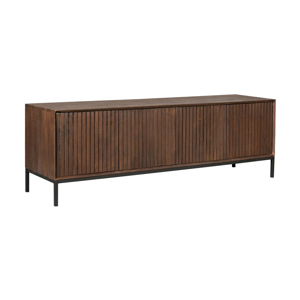TV Stand Madison Mango Wood Brown 165cm Starfurn
