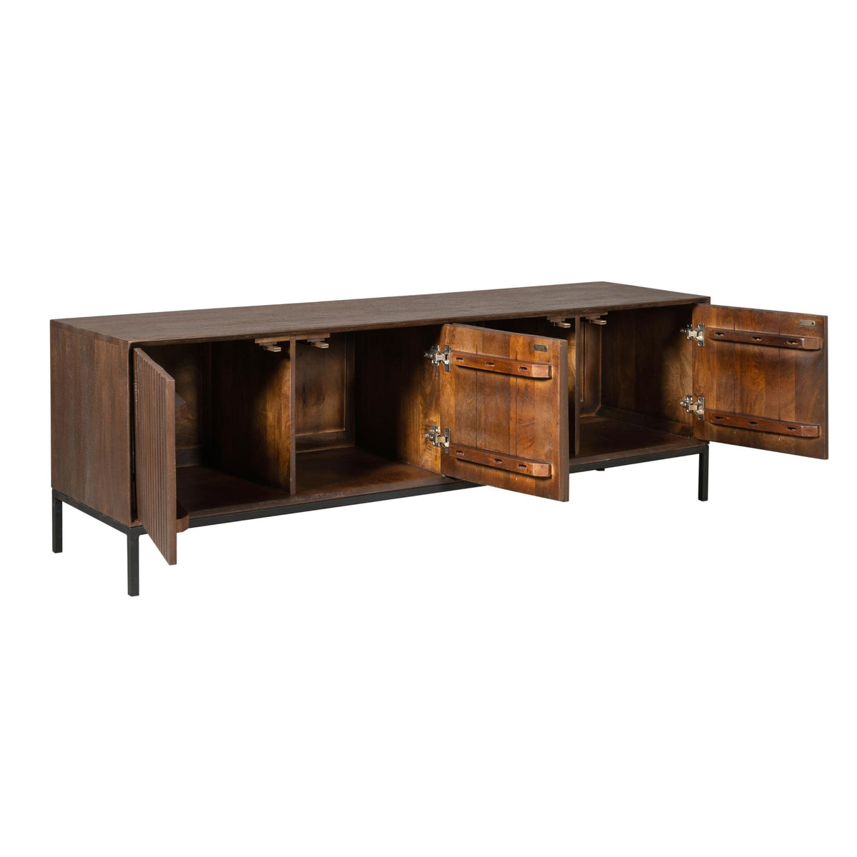 TV Stand Madison Mango Wood Brown 165cm Starfurn
